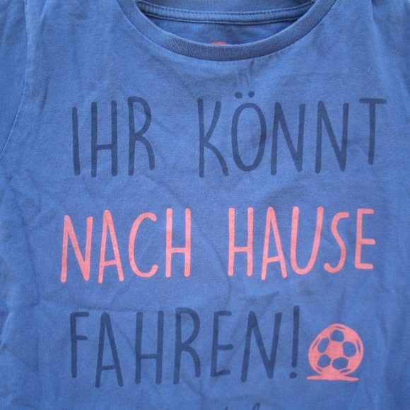 German "You Could Go Home" Soccer T-Shirt Size 4-5 - Picture 5 of 8